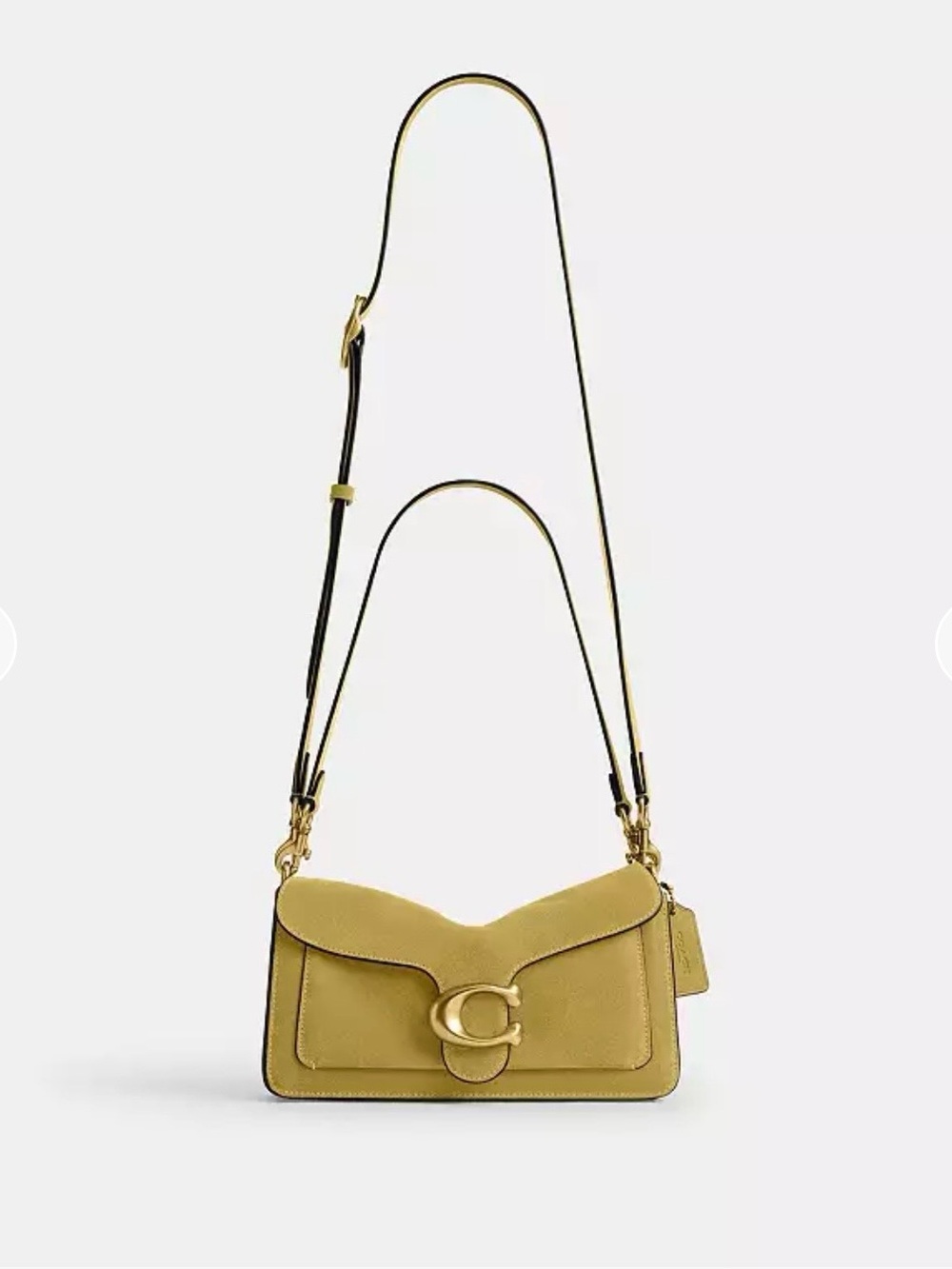 Coach Tabby Shoulder Bag 26 - Brass/Light Citron - Picture 5 of 6